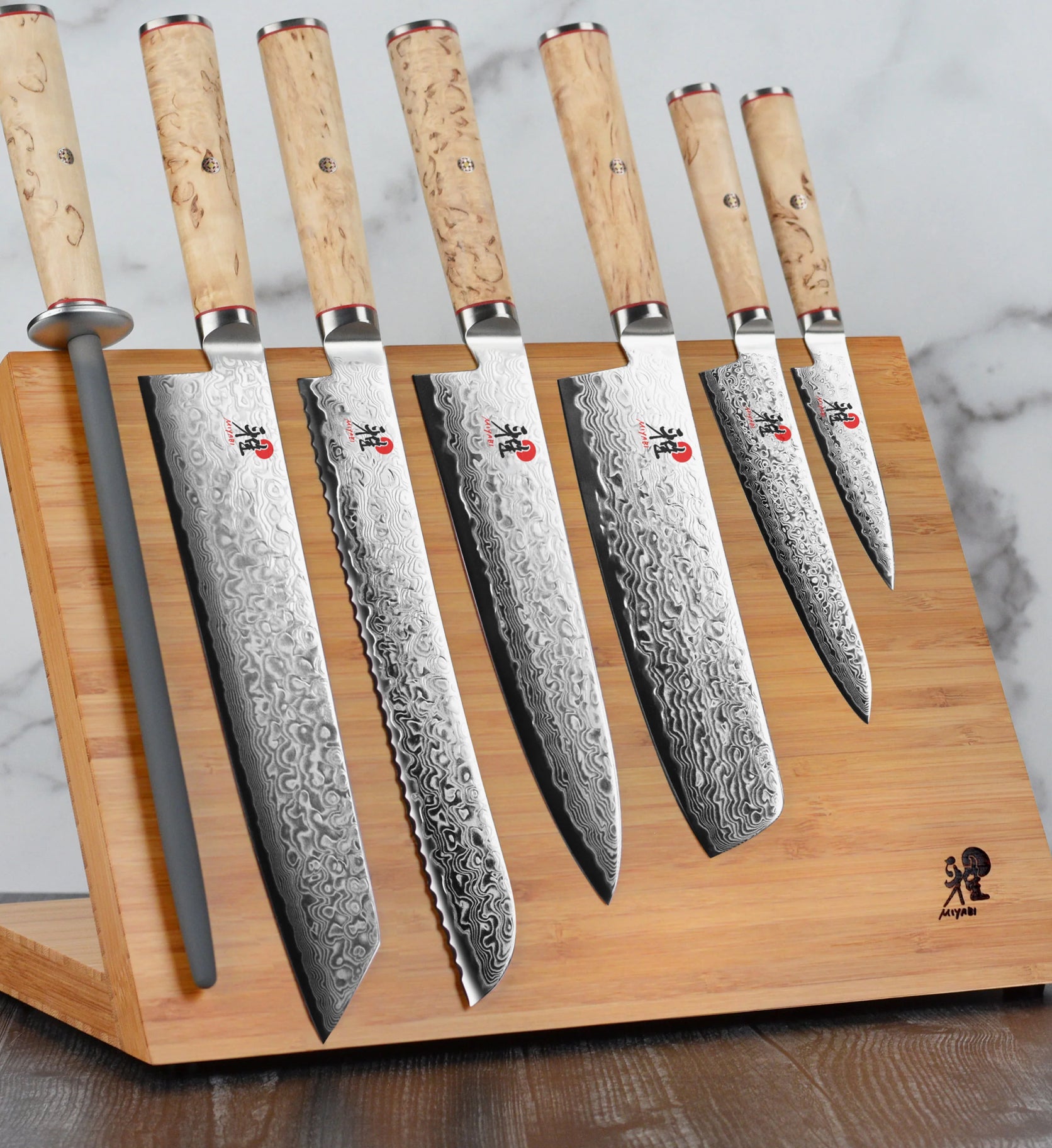 Sandle Wood Misaki Knife set 6